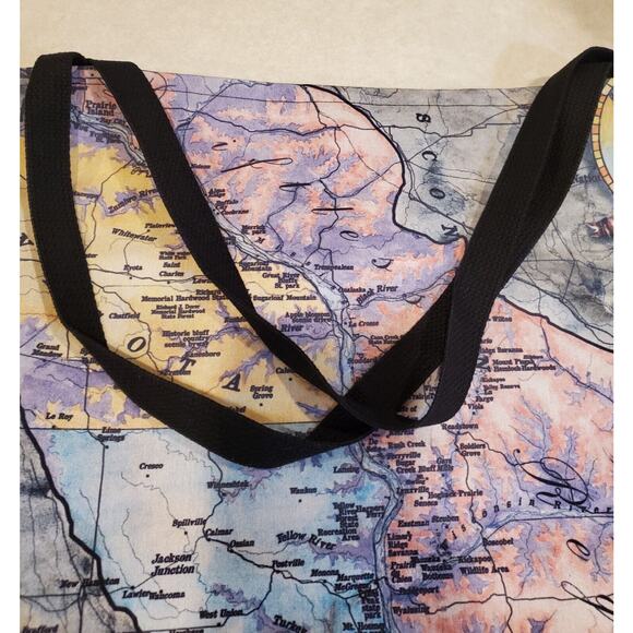 Mark Twain Map Tote Bag - Picture 10 of 14